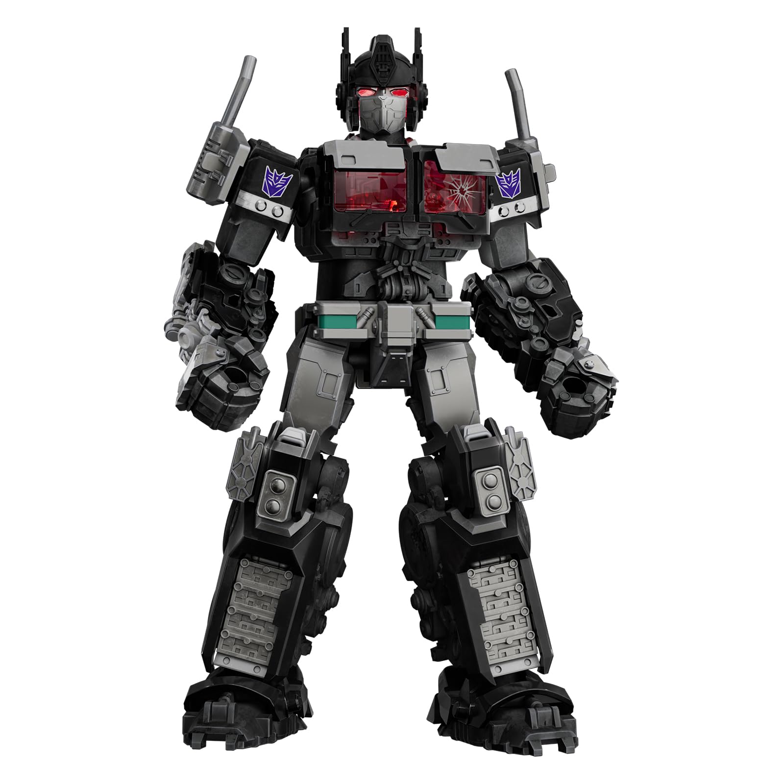 Blokees Transformers Nemesis Prime Rise displayed on desk or shelf