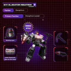 BLOKEES Transformers Shining Version 03 idw-miner-megatron showcases imposing Megatron design for shelf display