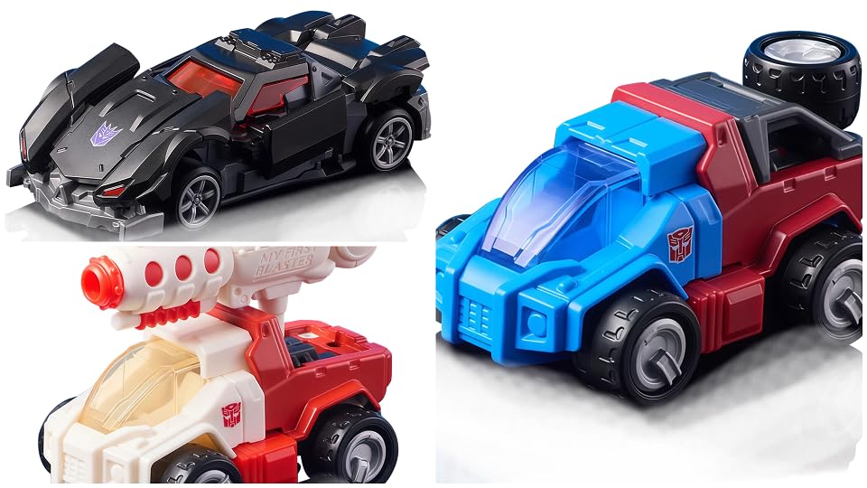 Blokees Transformers Wheels branding reinforces fan collectibility.