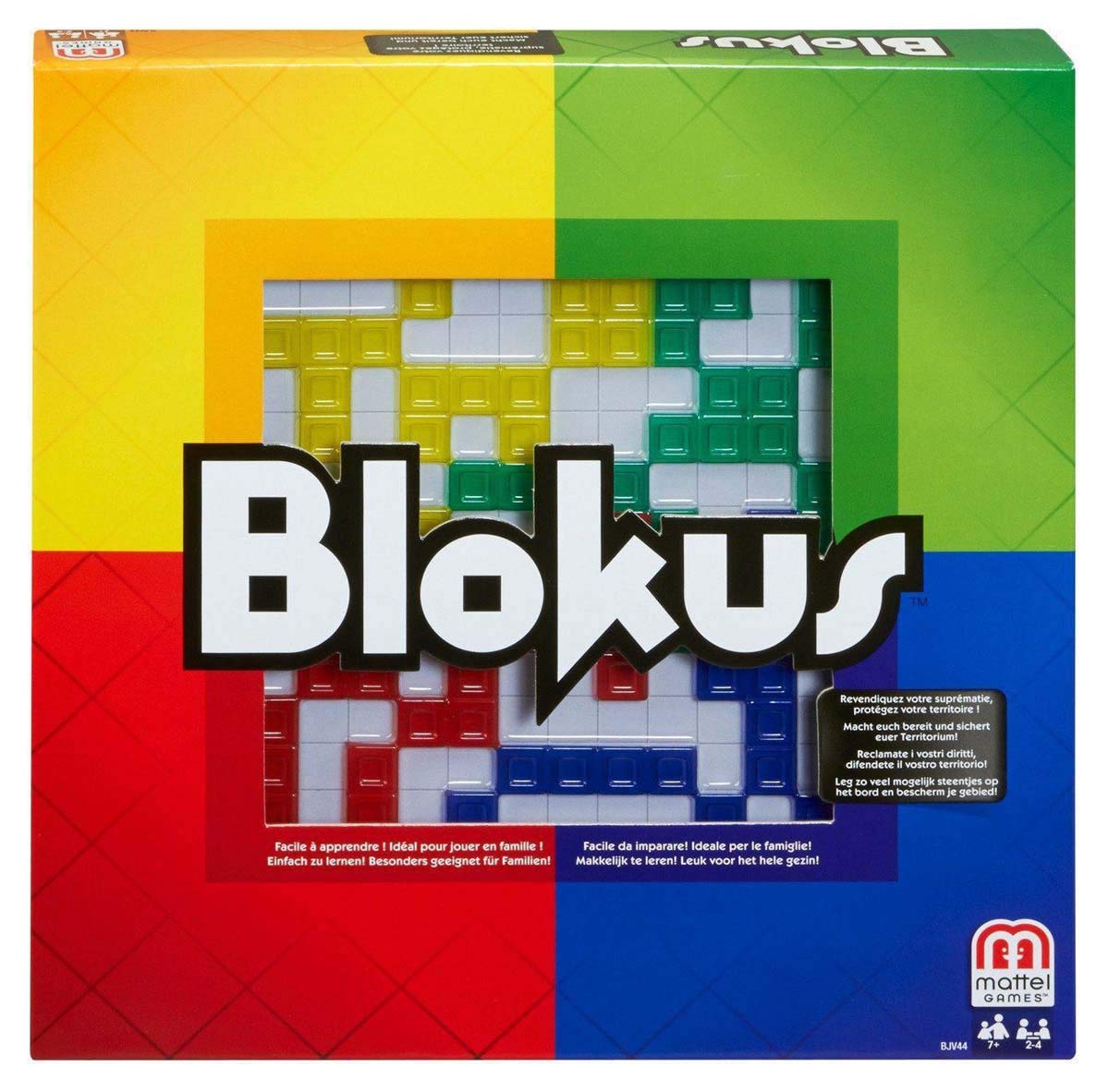 Blokus by Mattel Blokus board game setup with colorful pieces for fast-paced strategy.