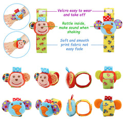 BLOOBLOOMAX wrist rattle owl improves focus with high-contrast patterns for tiny eyes.