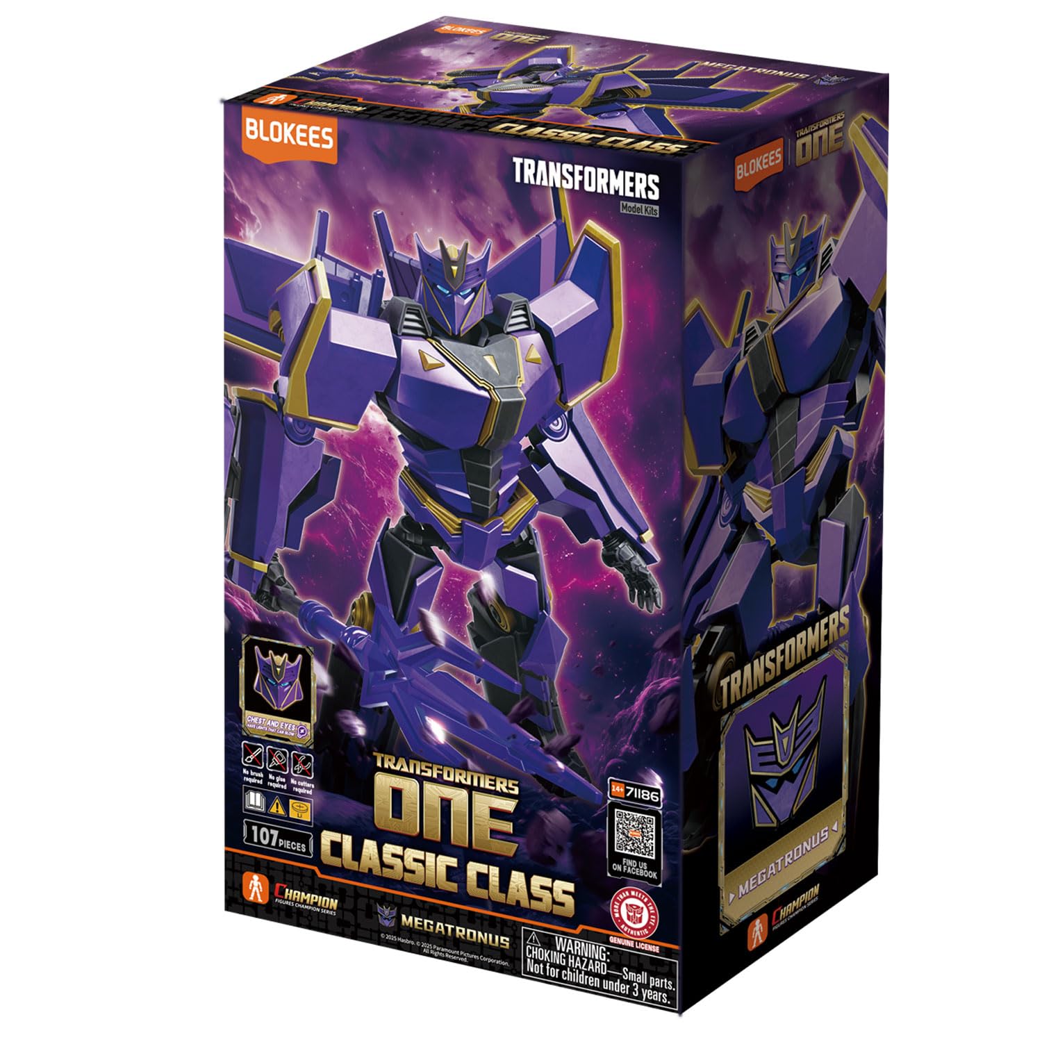 BLOKEES Megatronus classic build: intricate details ideal for display and collection.