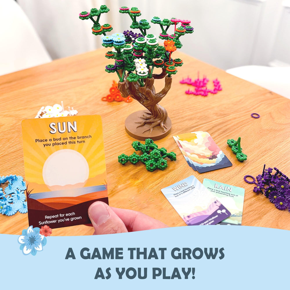 Bloomchasers buildable tree structure and premium components on display.