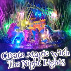BLOONSY Unicorn Fairy Garden Kit painting and decorating session.