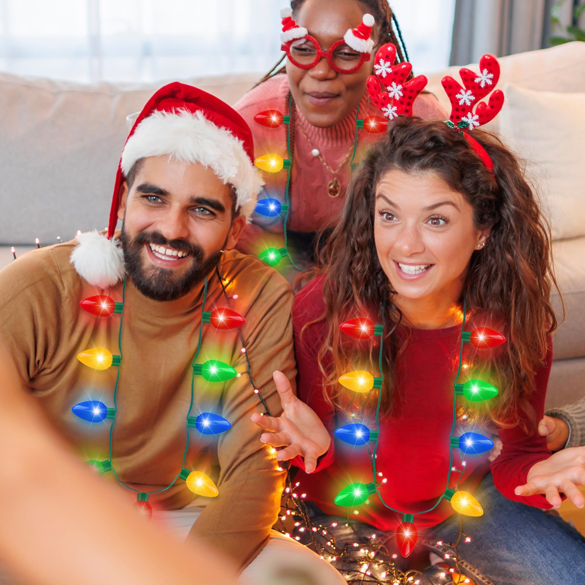 Blowata 40-inch Christmas necklace ideal for bulk decorations and events.