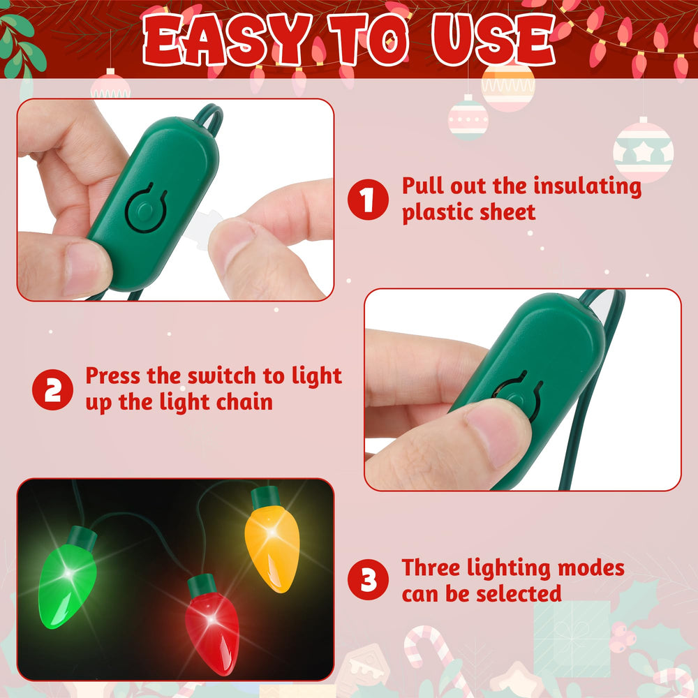 Blowata Christmas Necklace made of durable plastic for repeated party wear