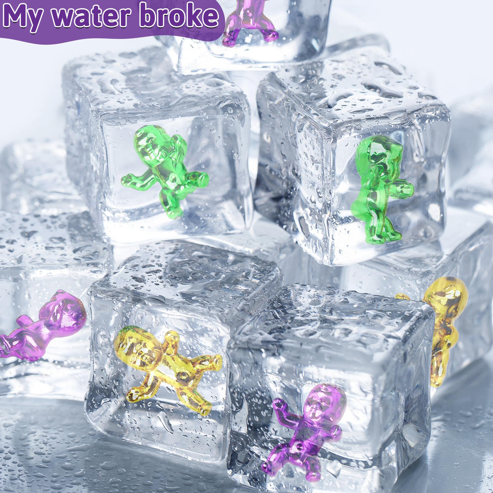 Blowata tiny plastic babies for ice cube games and festive activities