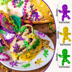Blowata 1-inch Mardi Gras babies perfect for hiding in king cakes