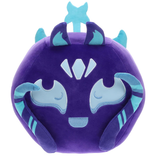 Blox Fruits Kitsune Huge Plush 9-inch display centerpiece on shelves.