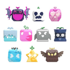 Blox Fruits minifigures stand 1.5 inches tall, perfect for desk shelves and collection