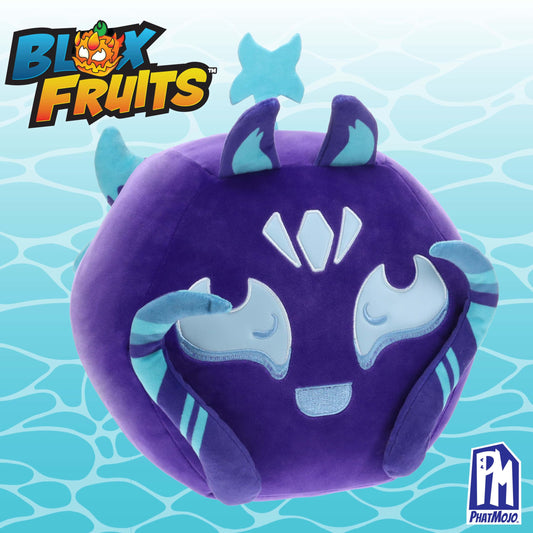 Blox Fruits Kitsune plush embroidery highlights craftsmanship.