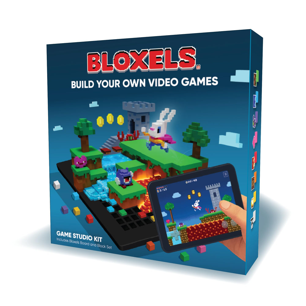 Bloxels board creation shows hands-on design for creative game ideas
