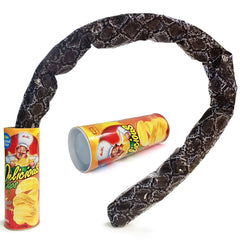 Blppldyci potato chip snake prank shows dramatic snack can reveal for parties
