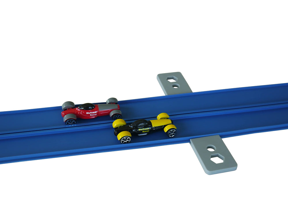 Blu Track adaptable hanger system enables flexible configurations.