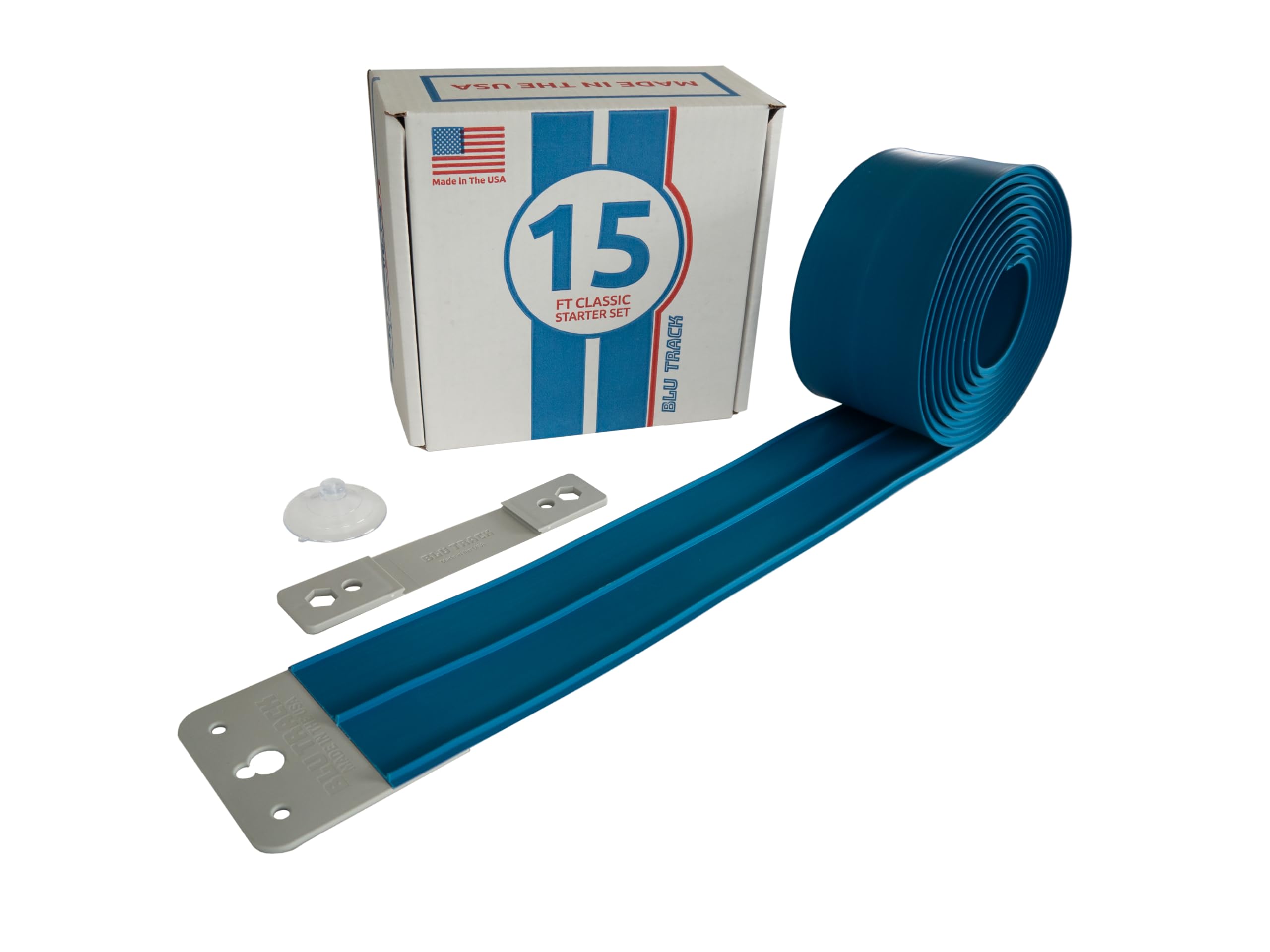 Blu Track Classic 15ft track coil enables flexible, two-lane racing layouts.