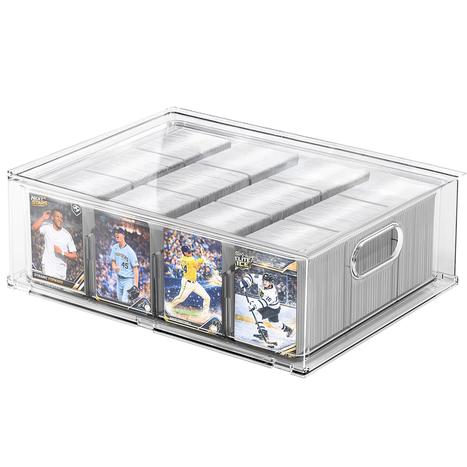 BluBrk storage box front view shows a clear display that keeps your collection visible and organized.