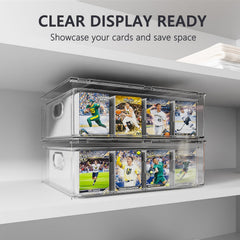BluBrk storage inserts keep cards upright and gaps filled for tidy storage.