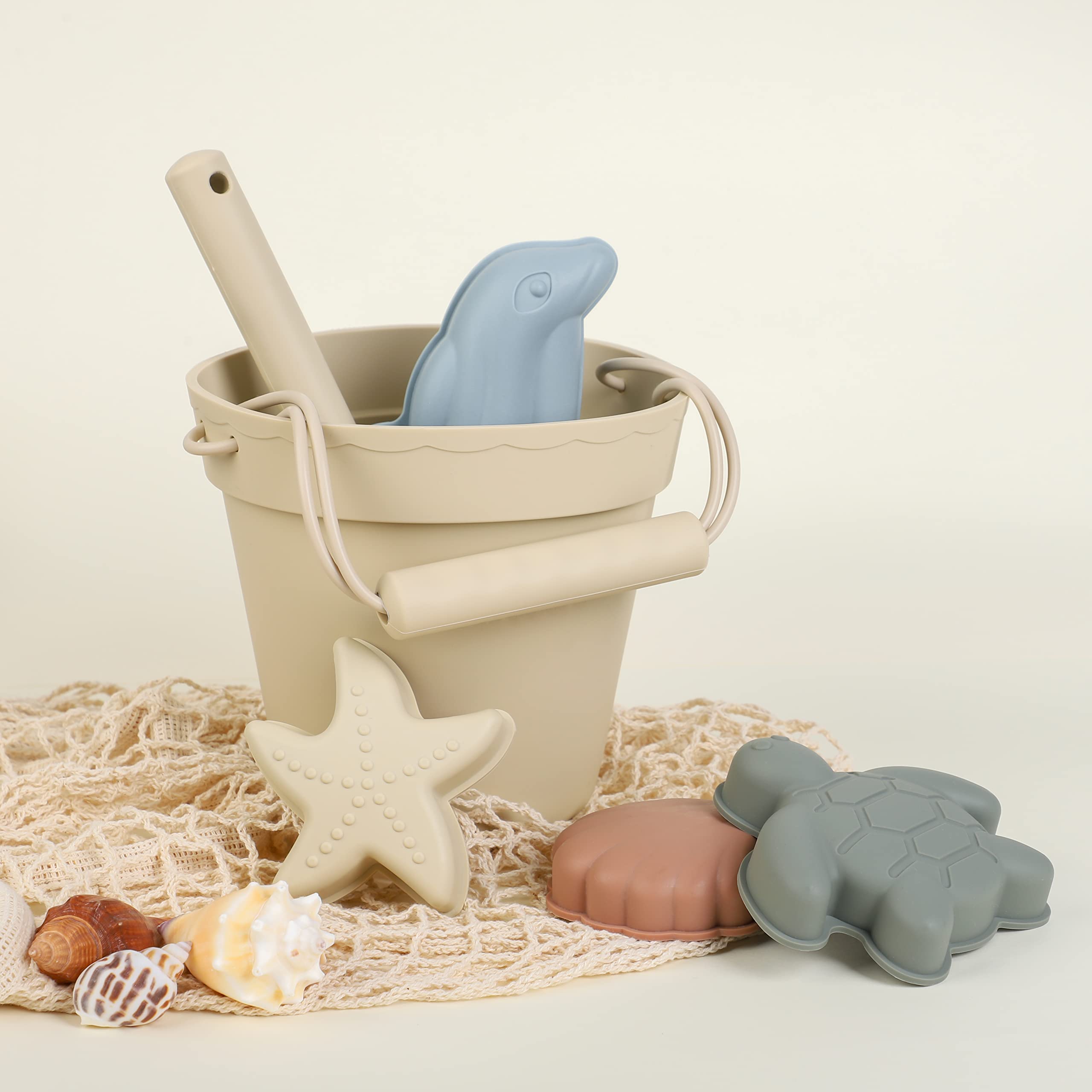 BLUE GINKGO dolphin mold ready to create playful sand creatures