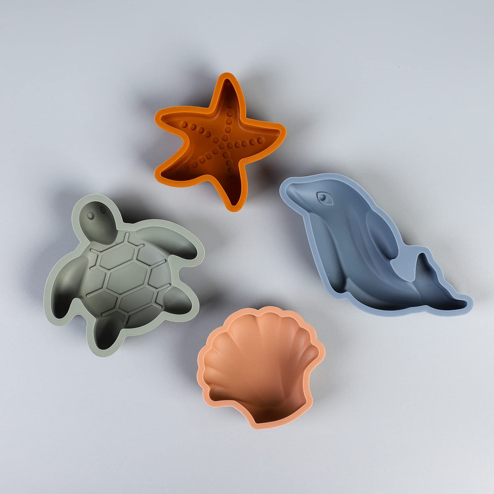 BLUE GINKGO sea turtle mold for kid-friendly ocean-themed play.