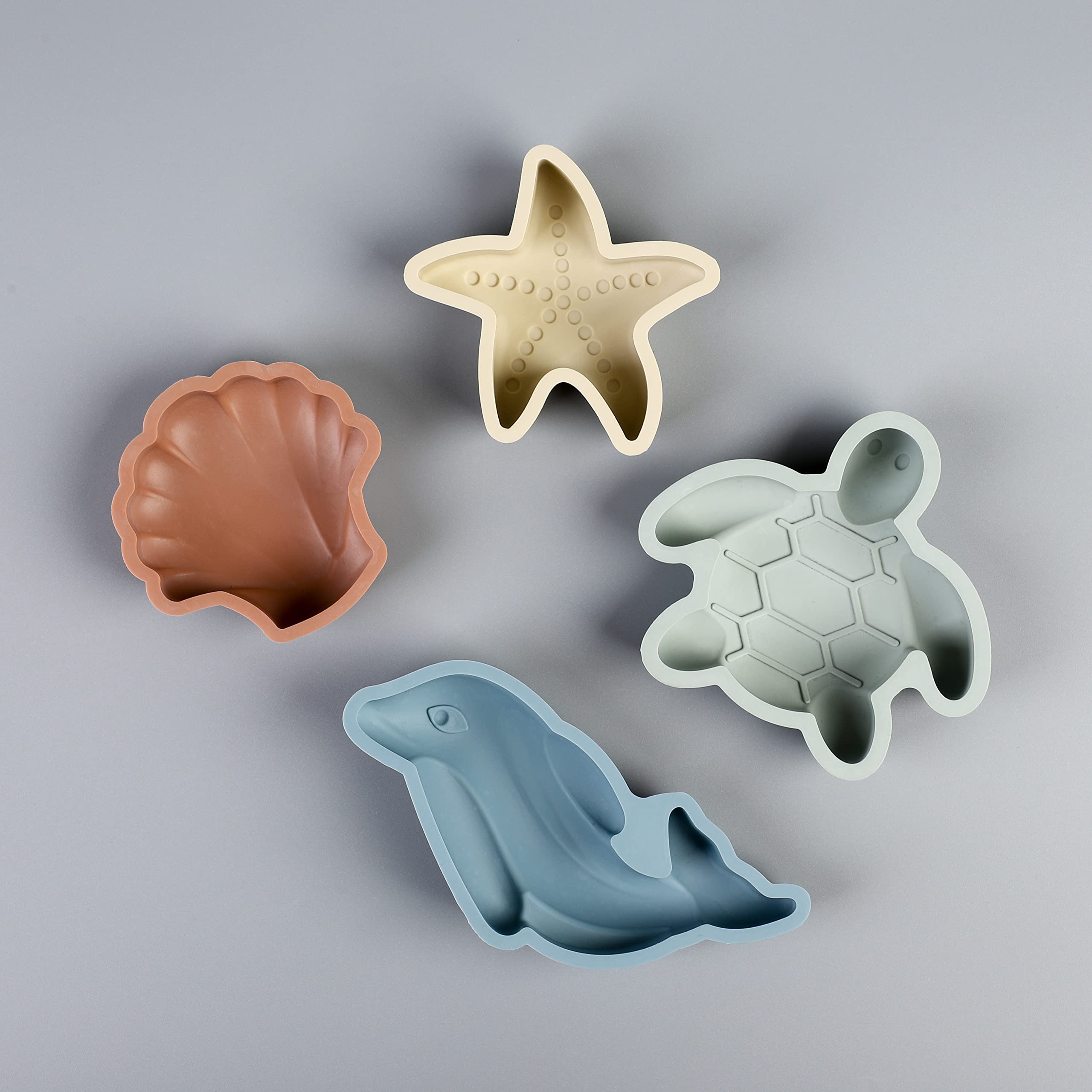 BLUE GINKGO sea turtle mold for imaginative shore scenes