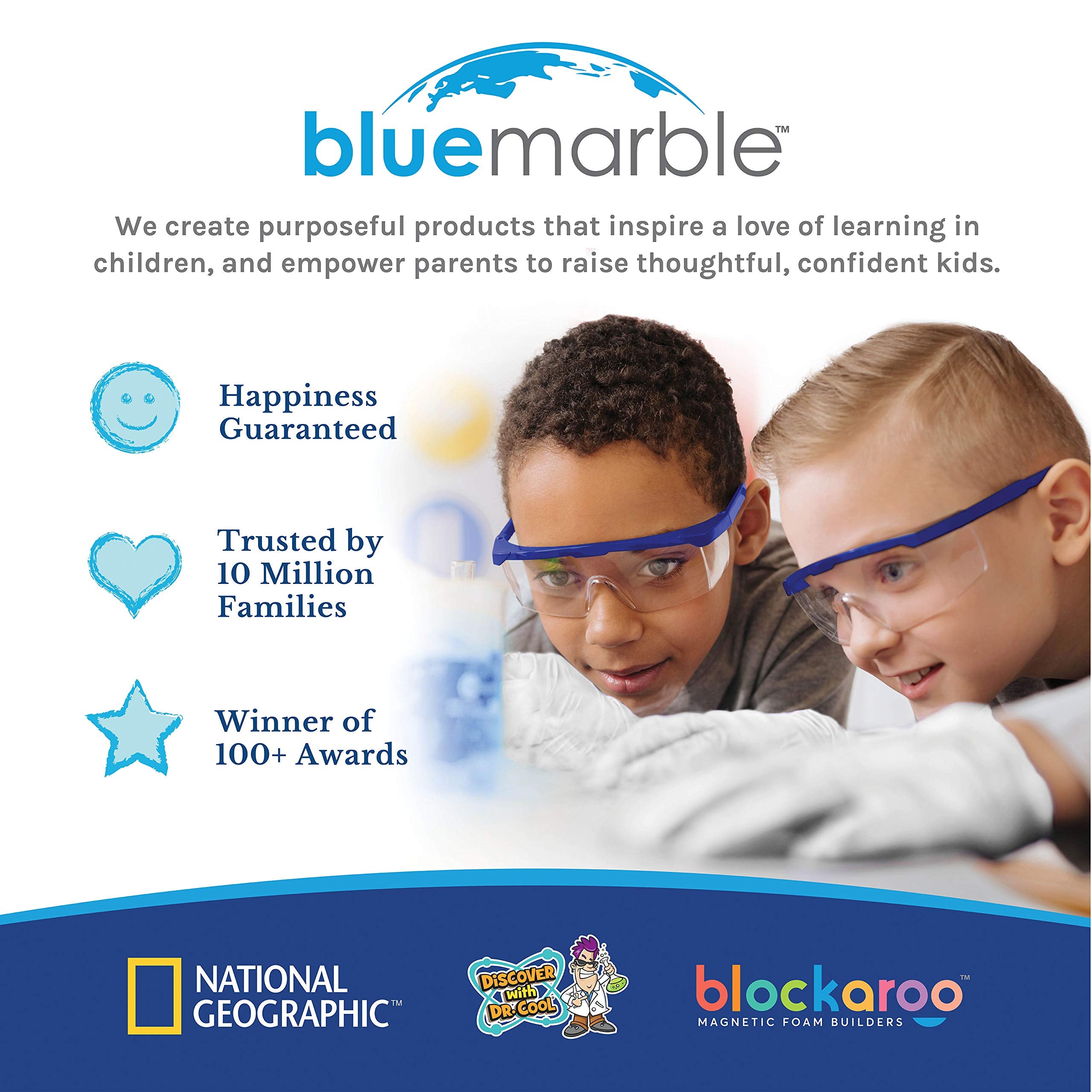 Blue Marble Educational science toys promote safe, durable hands-on learning at home or in class.