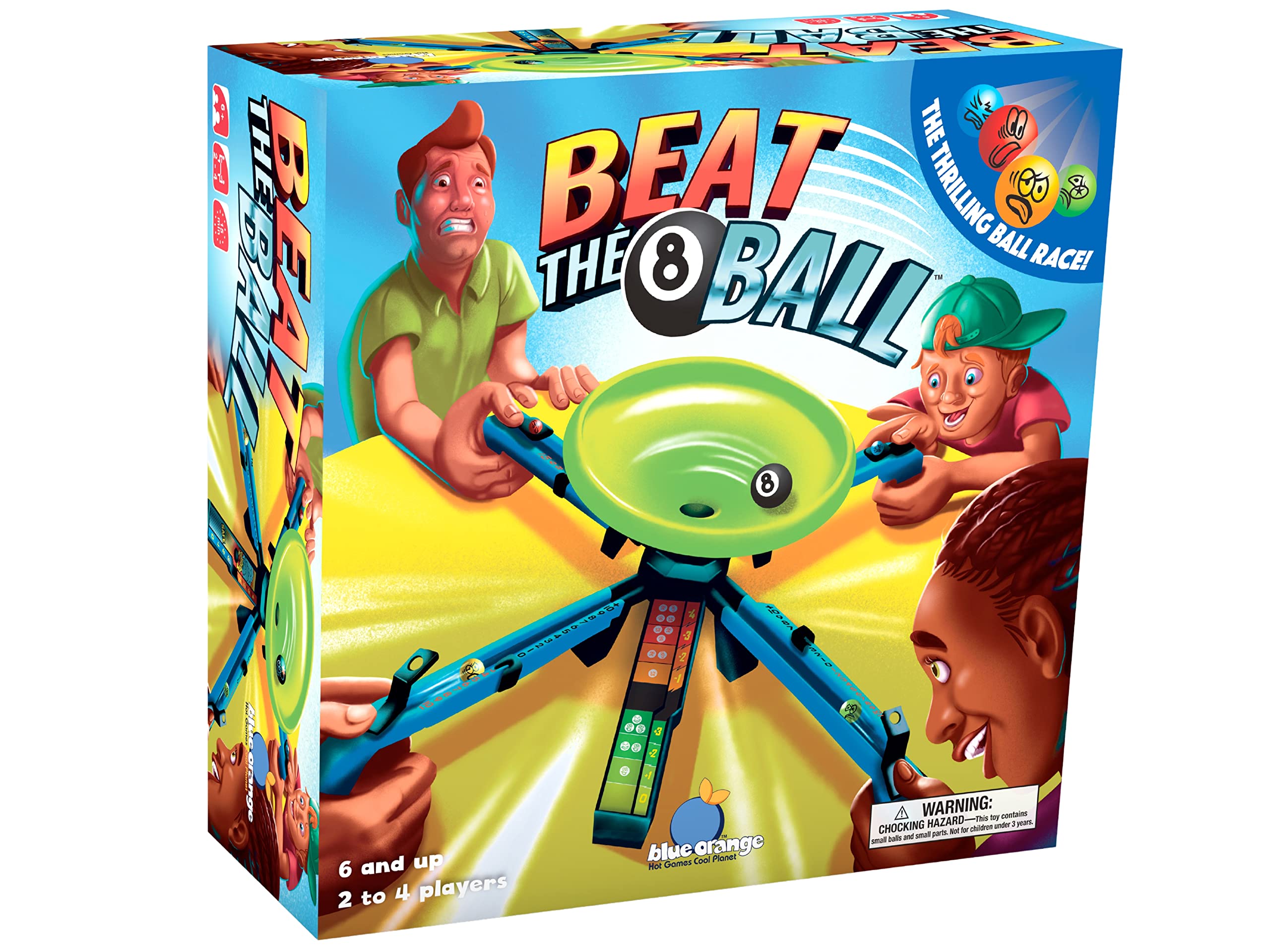Blue Orange Beat the 8 Ball base shows a sturdy platform for quick, exciting rounds.
