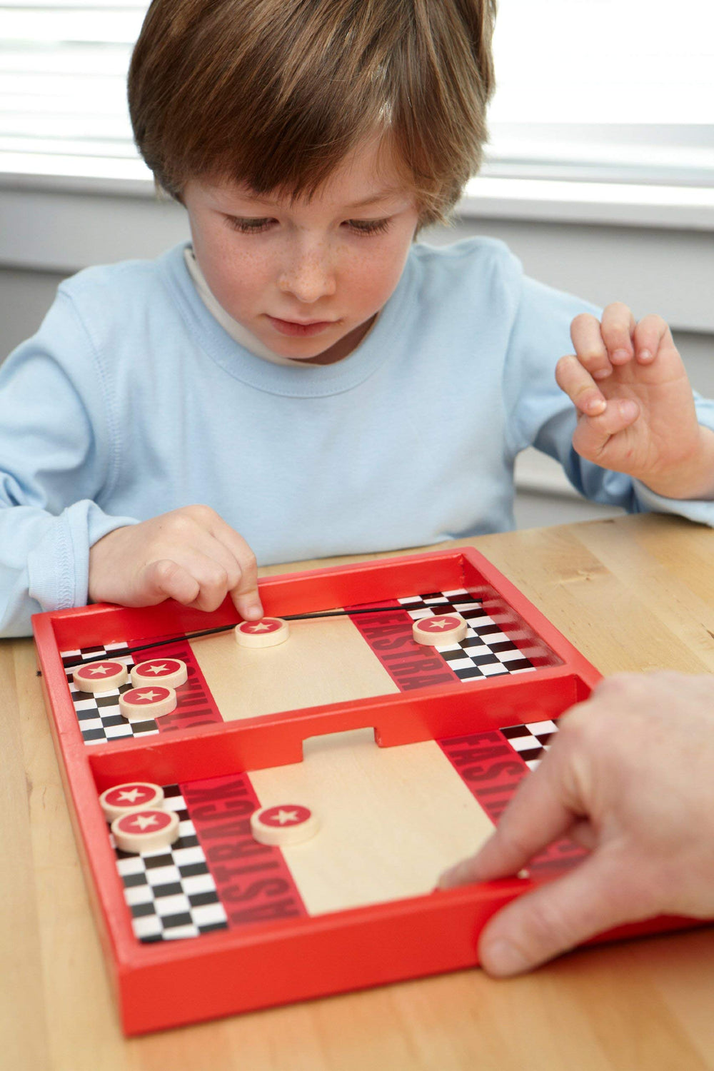 Blue Orange Fastrack two players competing in a head-to-head match.