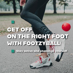 Blue Orange FootzyBall promotes ambidexterity by alternating kicks with left and right feet.