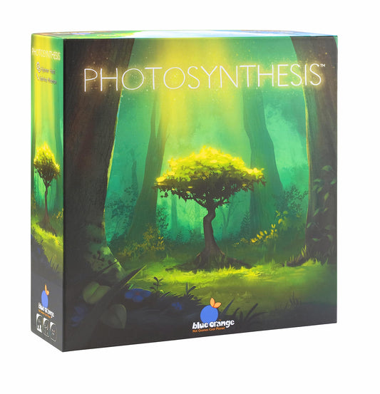 Blue Orange Photosynthesis sun rays show a lively forest for family game night.