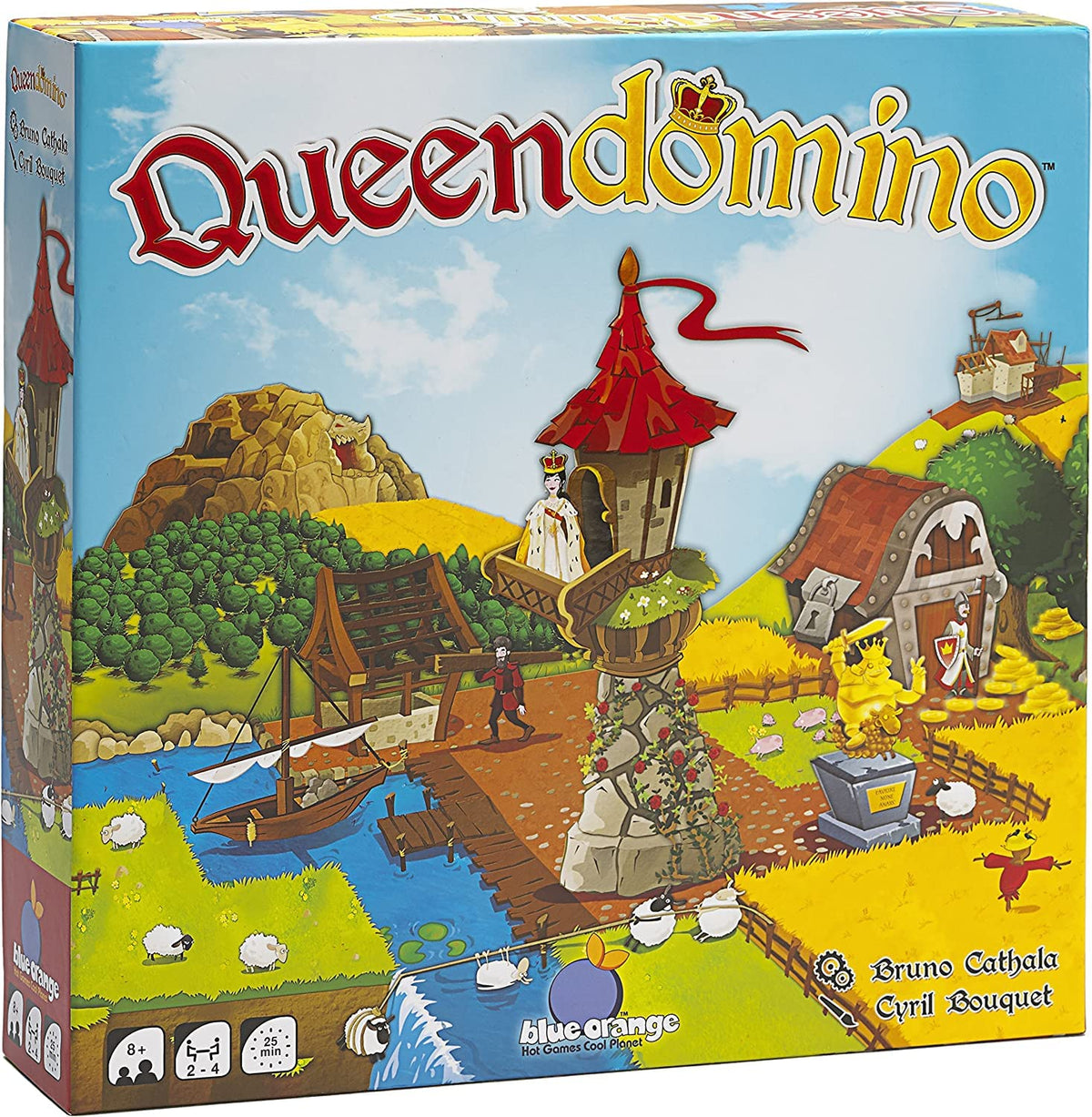 Blue Orange Queendomino game box front for easy display and gifting