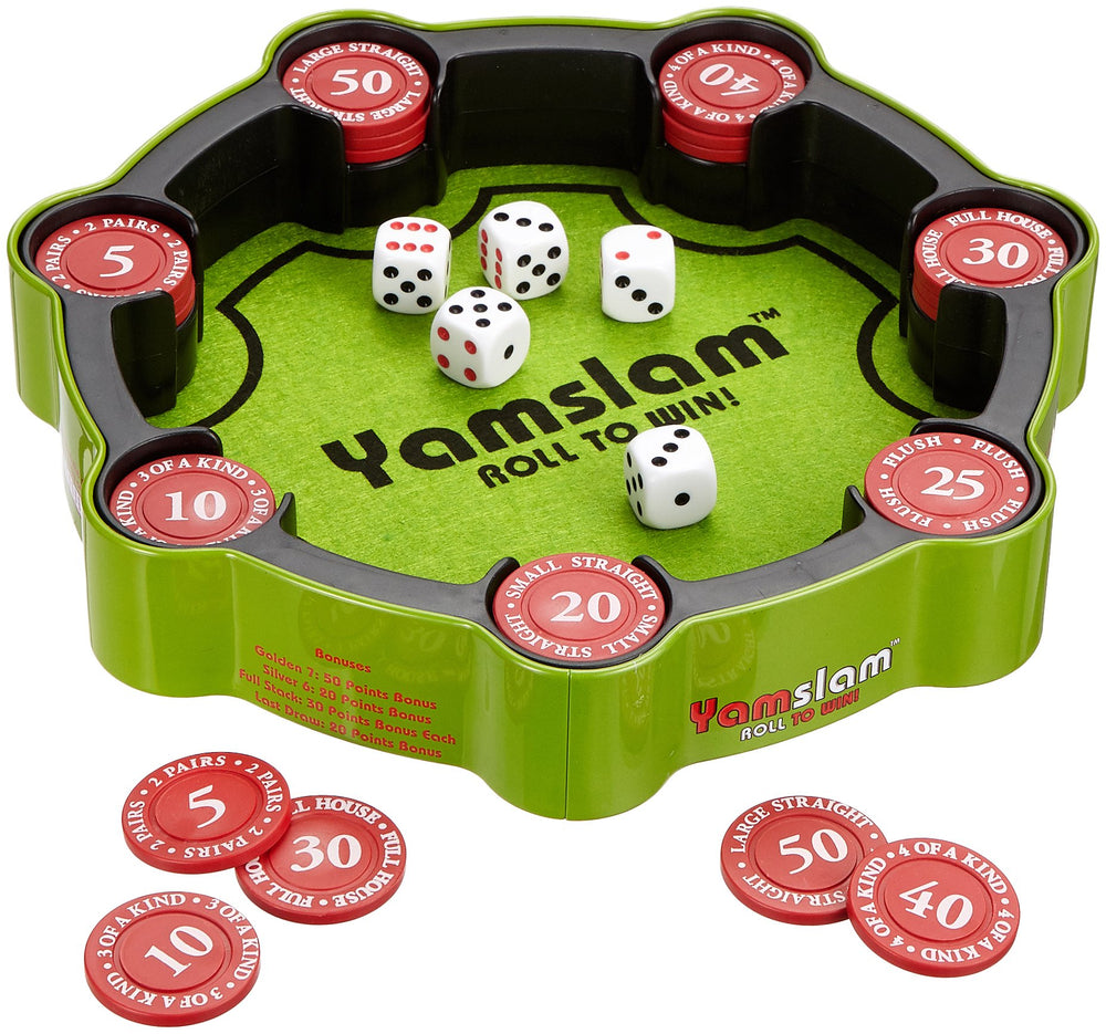 Blue Orange Yamslam family game play with players of all ages in competition