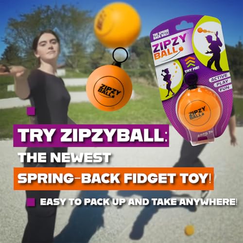 Blue Orange ZipzyBall all-weather toy for indoor and outdoor skill challenges