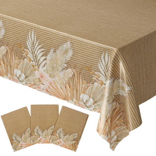 Blue Orchards Bohemian table cover 108x54 inch protecting surfaces with boho charm