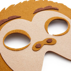 BLUE PANDA panda face mask, soft felt for comfortable all-day wear