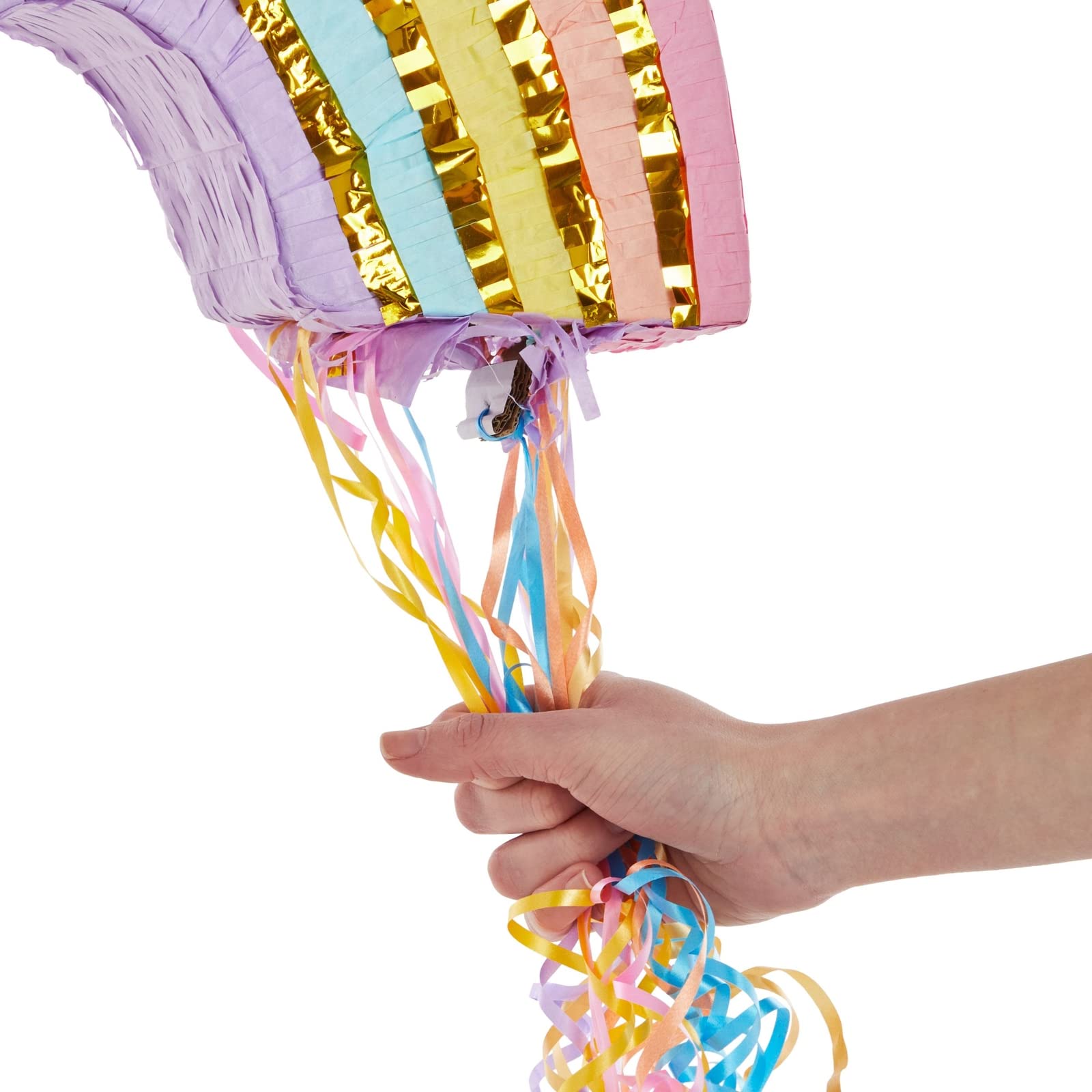 Blue Panda colorful tissue paper decor accents pastel rainbow theme.