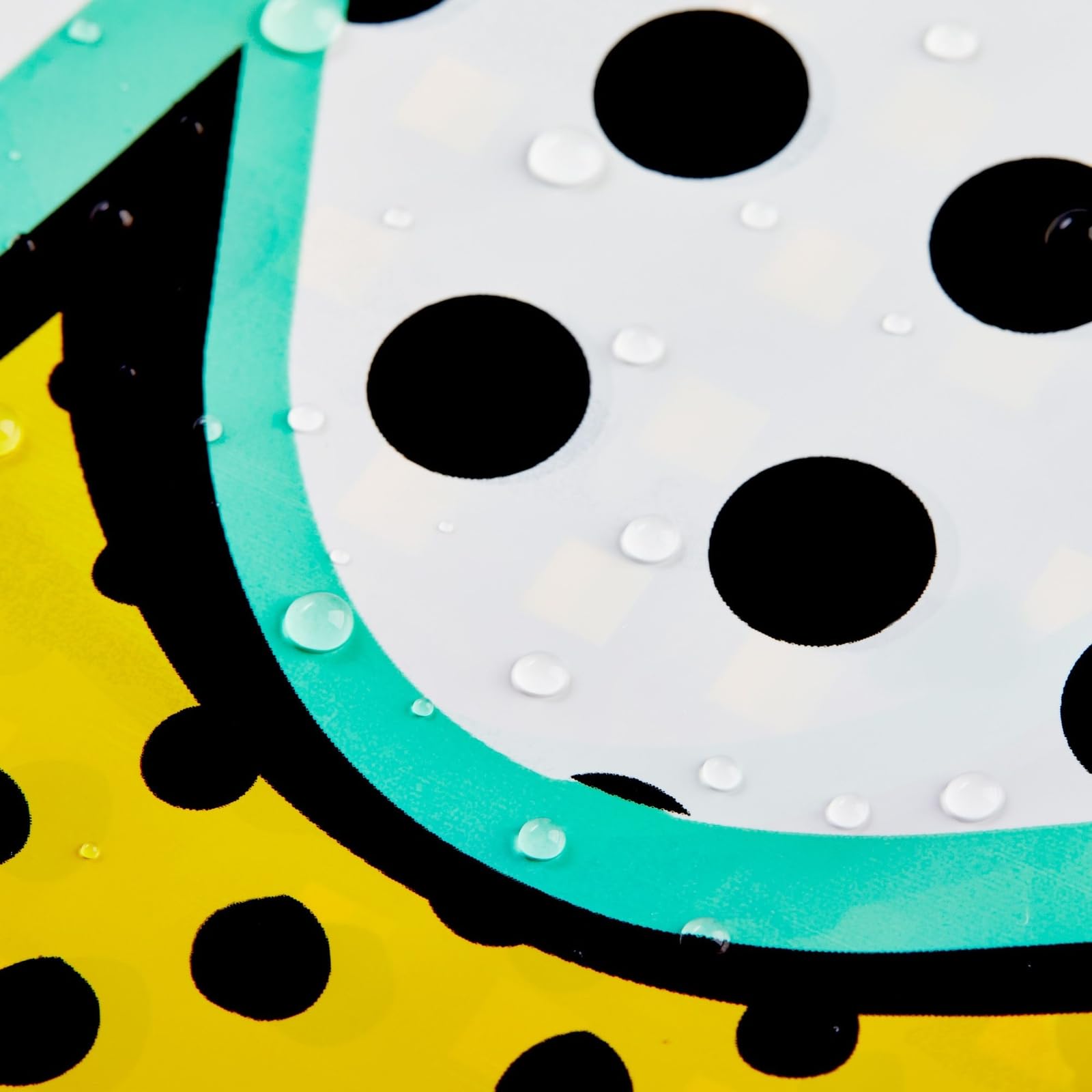 Blue Panda outdoor-ready tablecloth brightens indoor or outdoor parties with cartoon designs.
