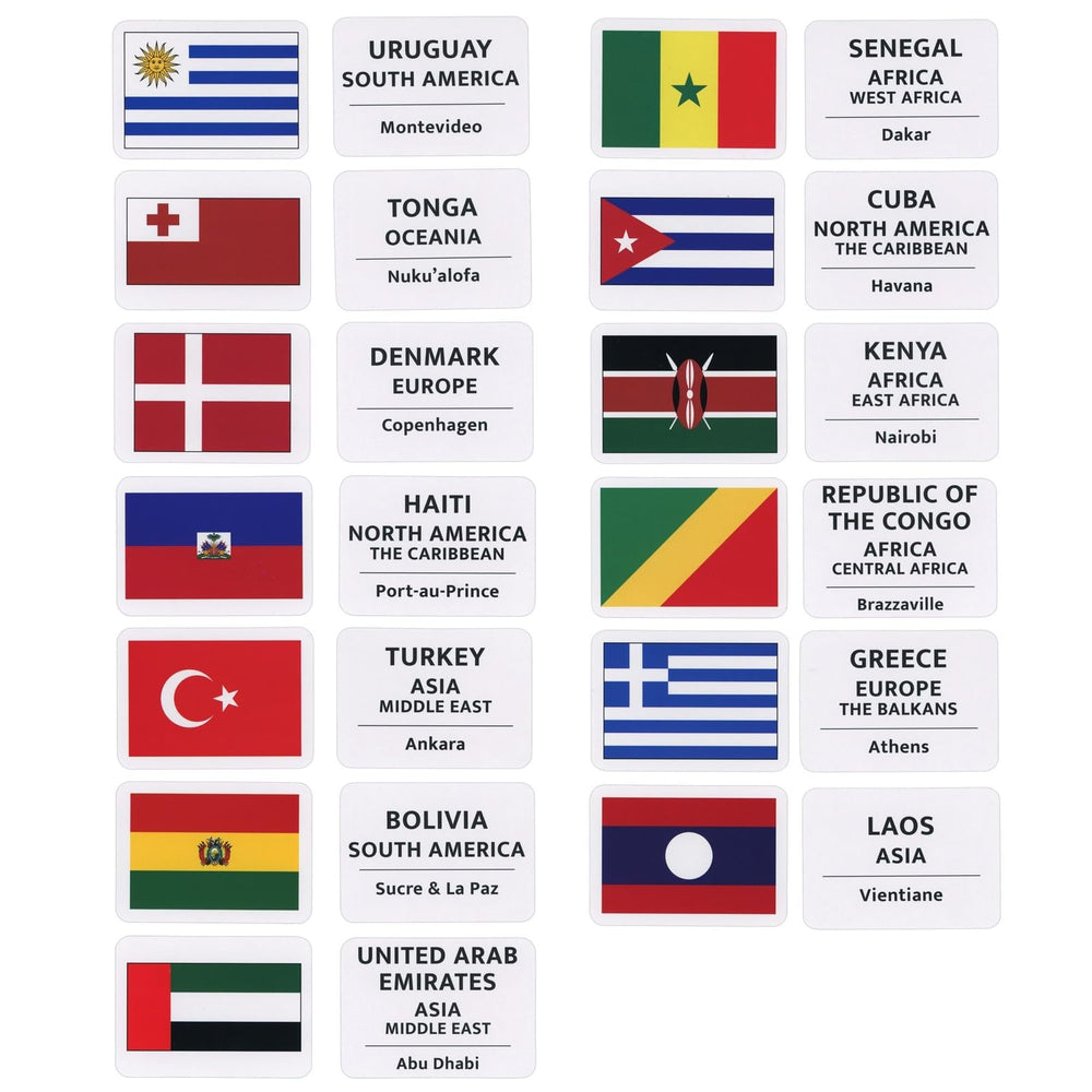 Blue Panda durable glossy finish flag cards withstand frequent handling.