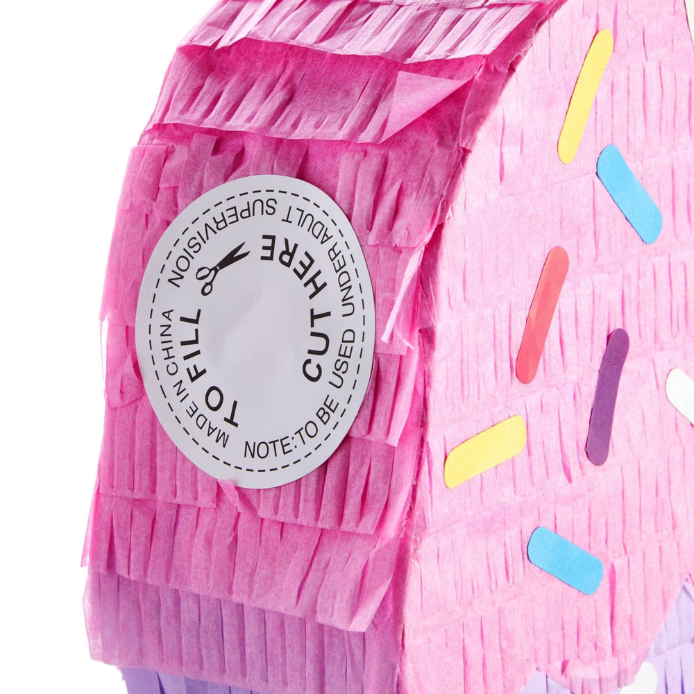 Blue Panda ice cream pinata can hold candy or confetti inside.