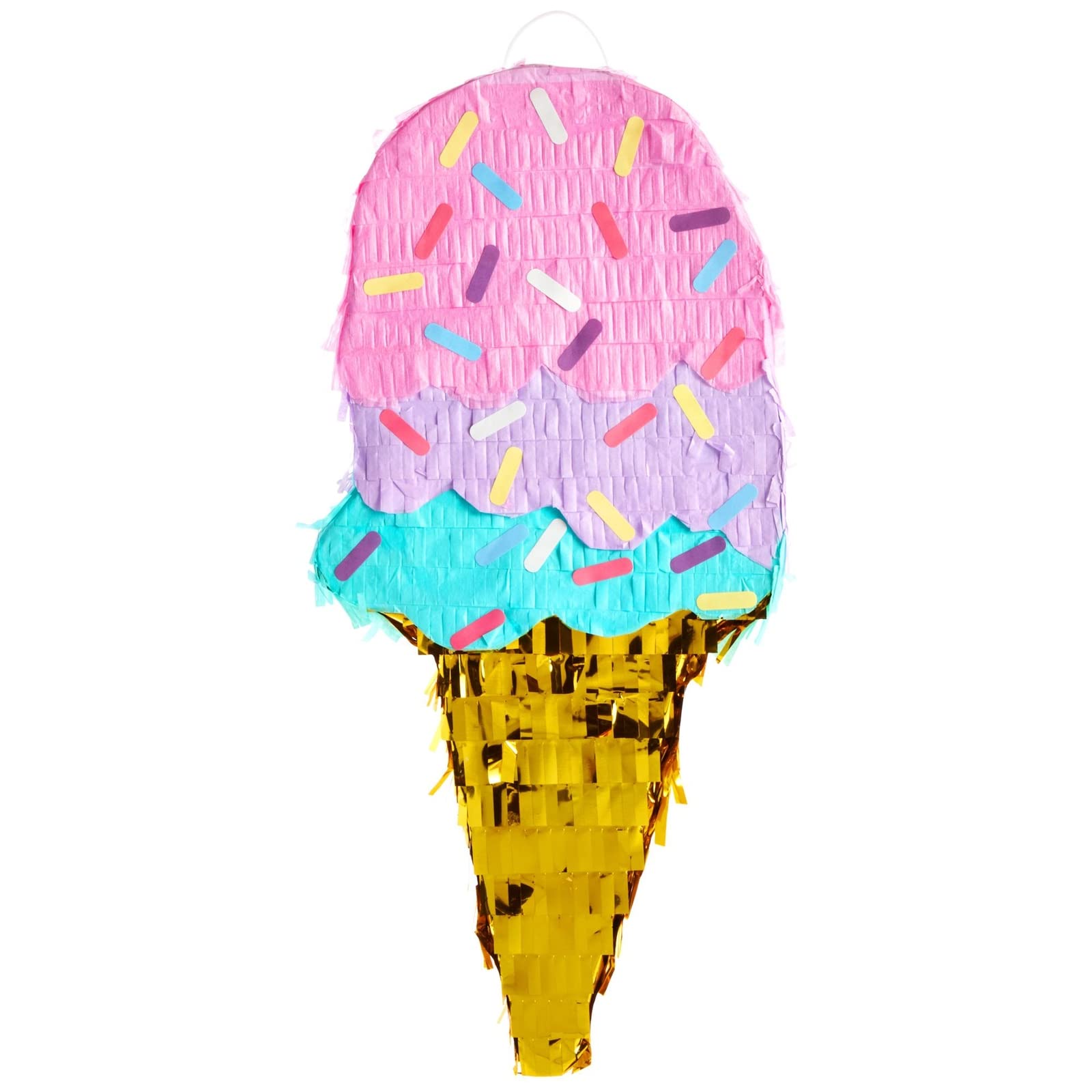 Blue Panda ice cream pinata serves as decor and an interactive activity.