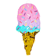 Blue Panda ice cream pinata serves as decor and an interactive activity.