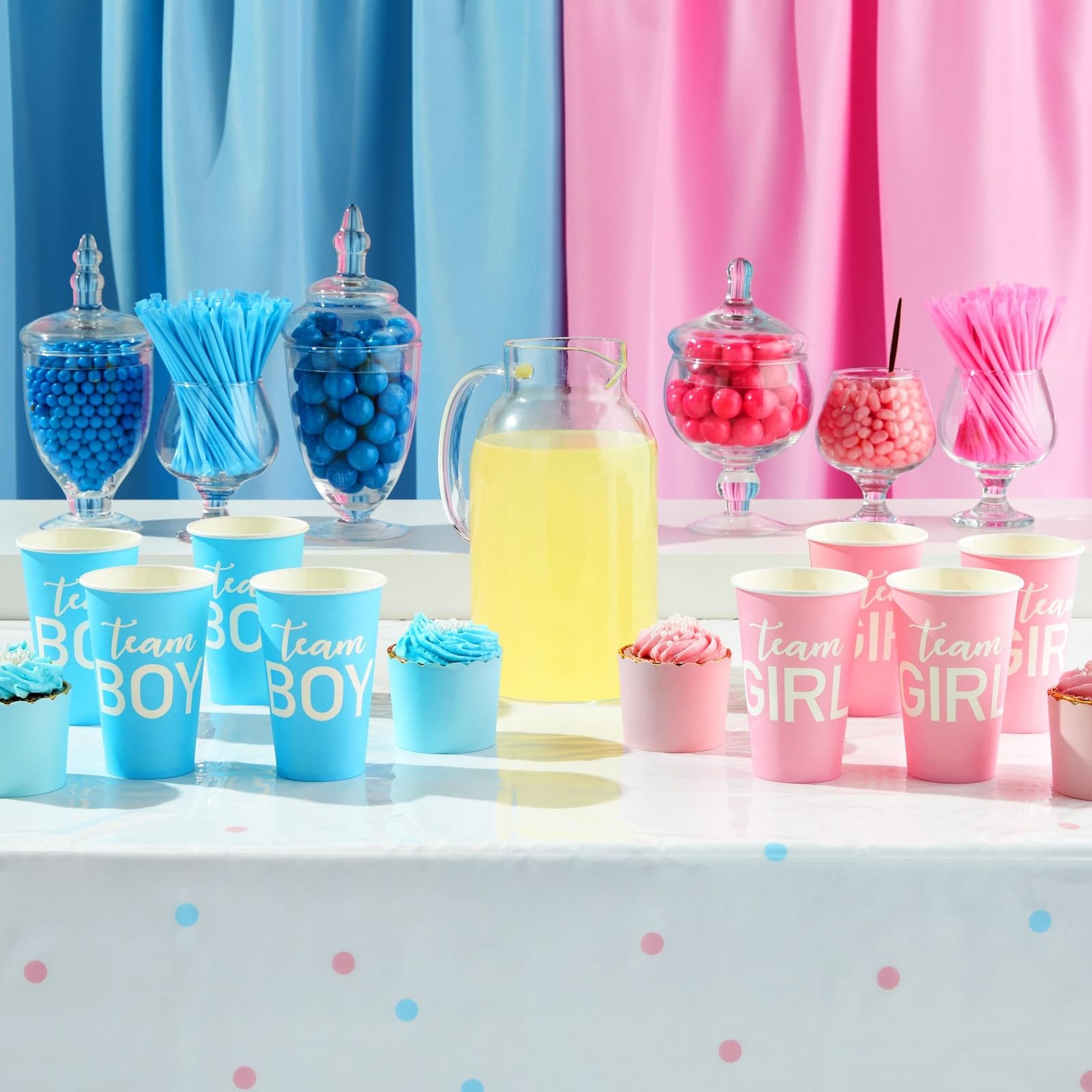 Blue Panda 12oz pink blue cups suitable for hot or cold drinks