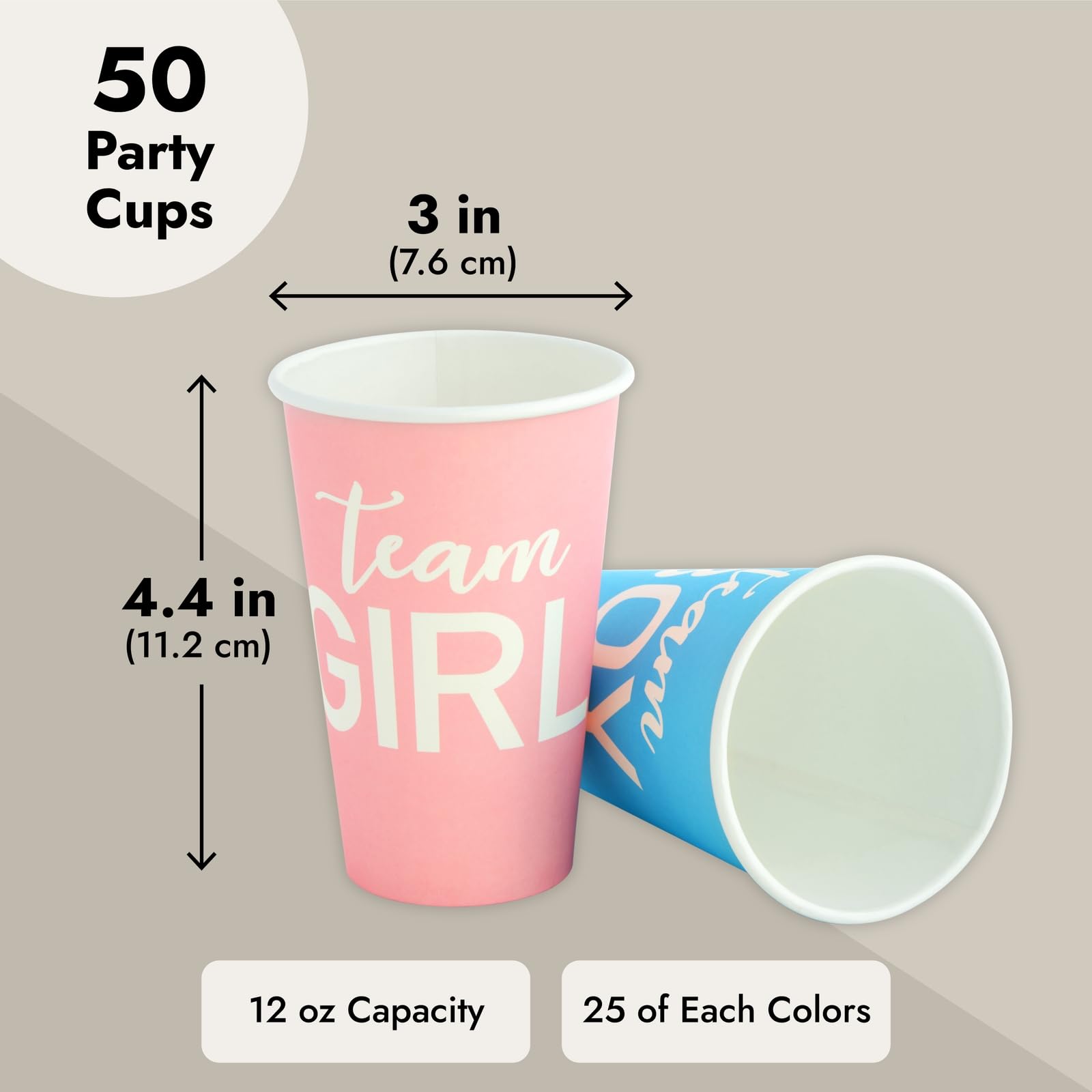 Blue Panda 50-count cup packaging for quick party setup