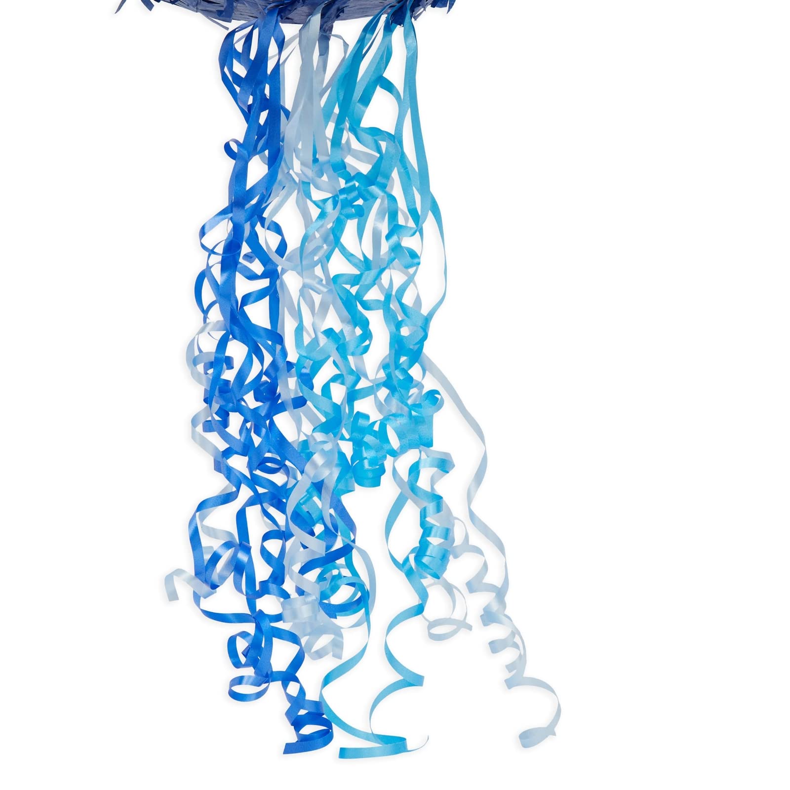 BLUE PANDA Pinata contents accessible via easy-cut opening for simple refills.