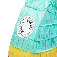 Blue Panda pinata hanging display offers a festive space decor accent.