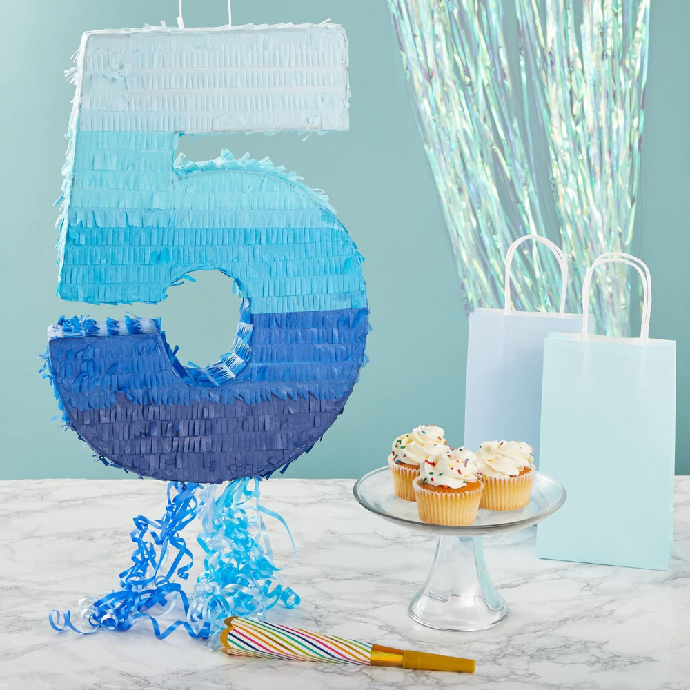 BLUE PANDA ombre blue gradient pinata enhances party styling