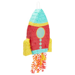 Blue Panda rocket pinata candies inside ready for a surprise reveal.
