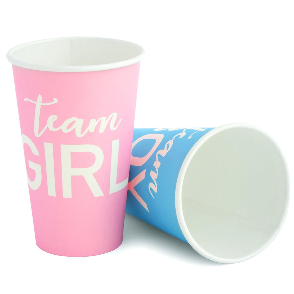 Blue Panda Team Boy and Team Girl cups for interactive moments