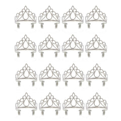 Blue Panda 12-pack silver tiaras for sparkling birthday crowns