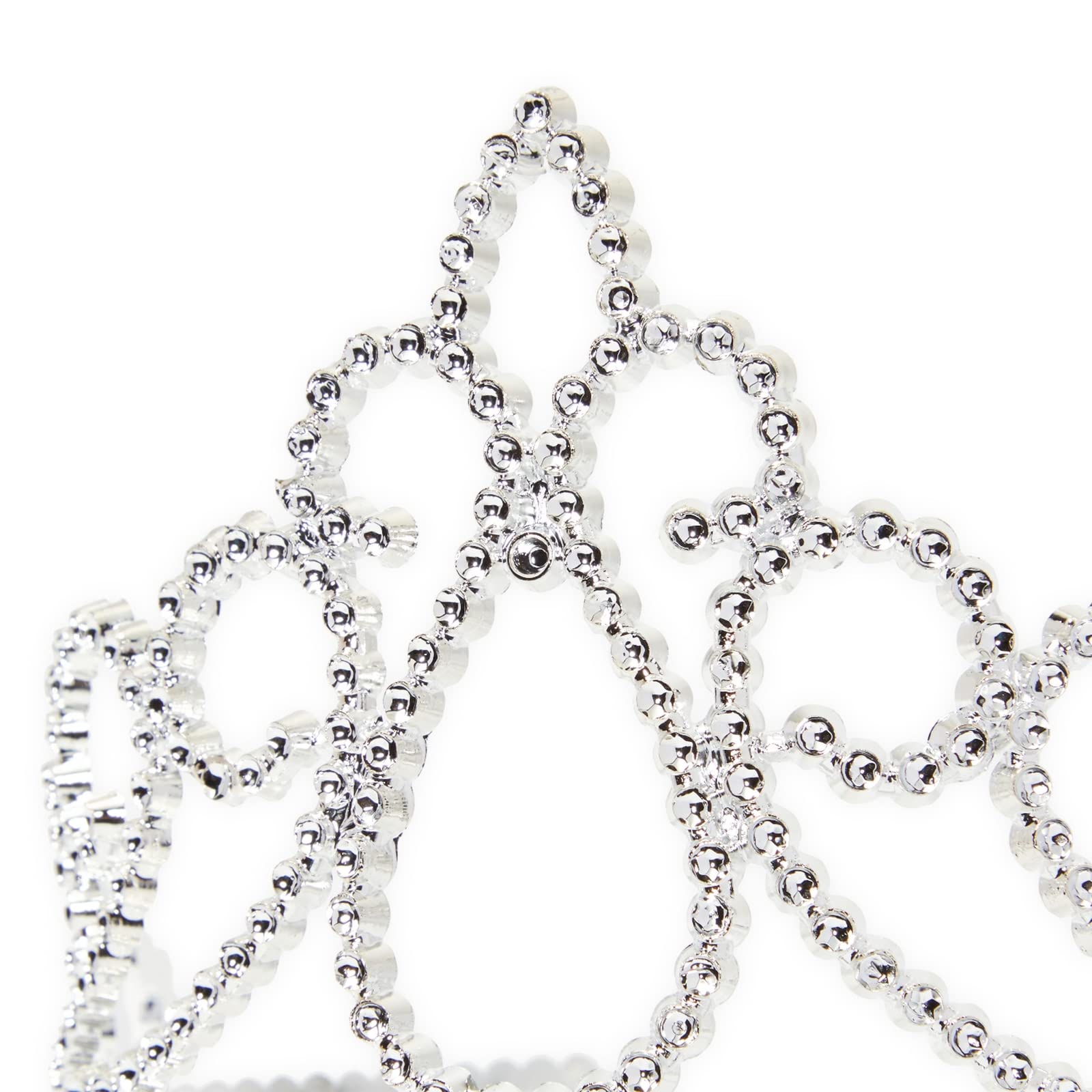 Blue Panda durable plastic tiara in silver for active play