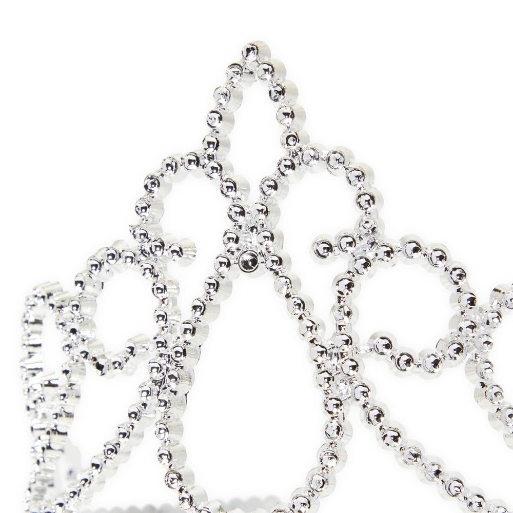 Blue Panda durable plastic tiara in silver for active play